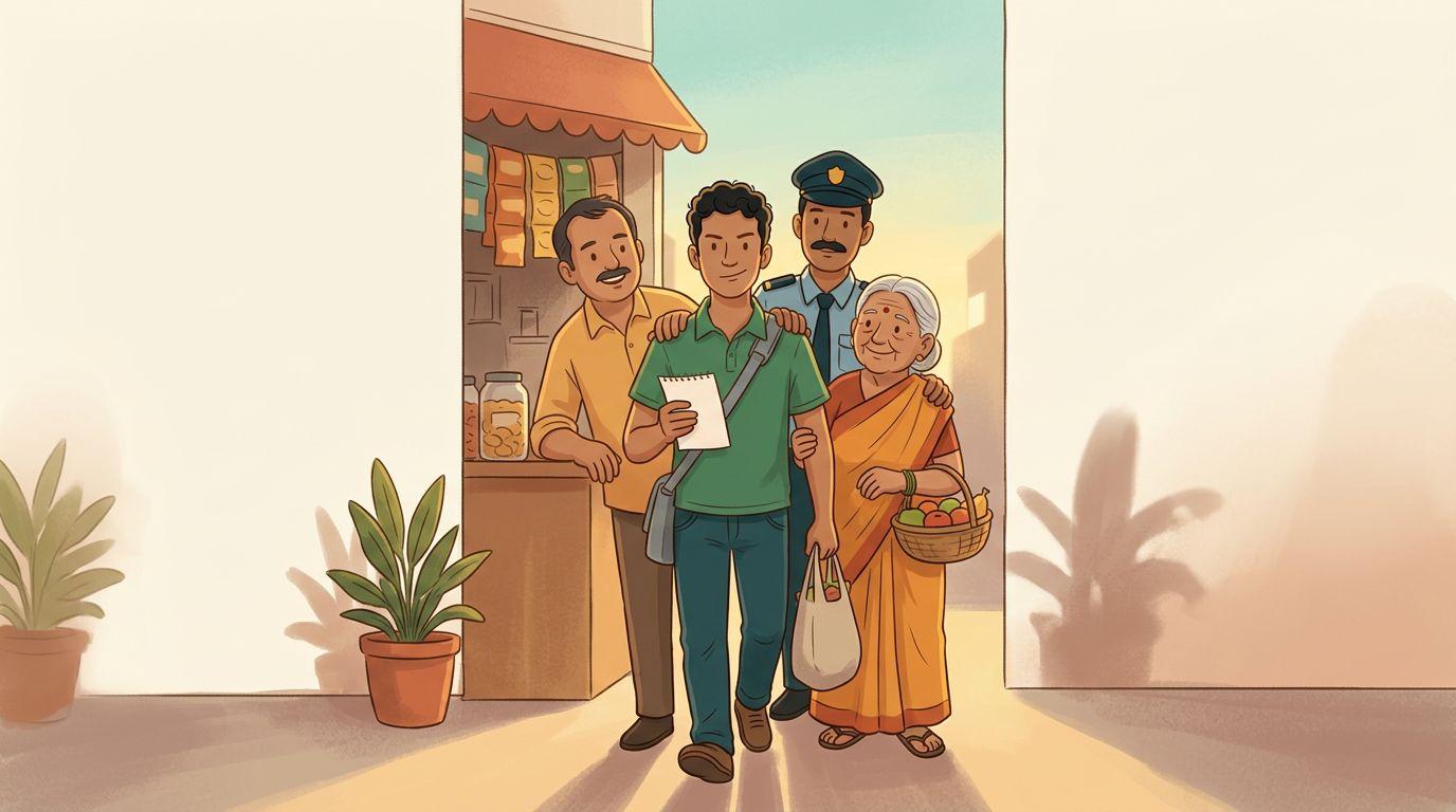 Varun running three errands with three strangers in one afternoon while Rahul watches